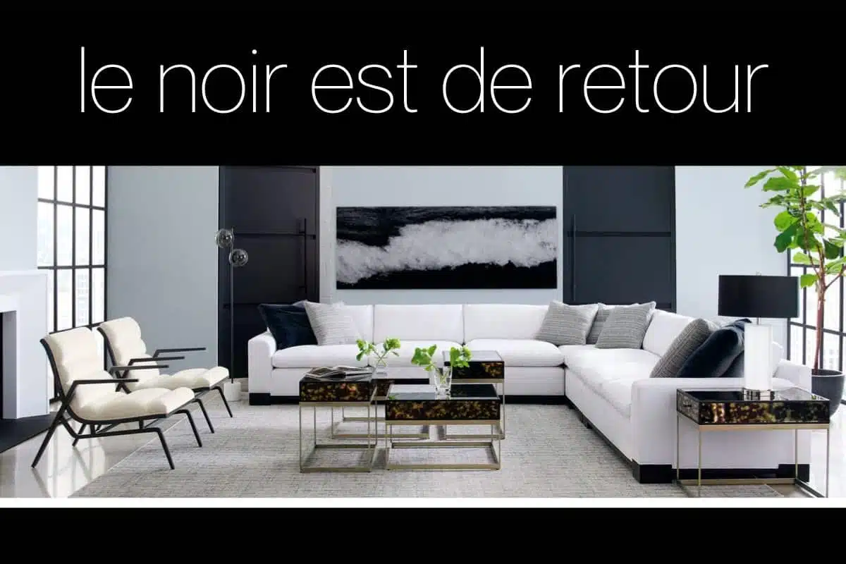 Le noir dans le mobilier de luxe : symbole d'élégance intemporelle